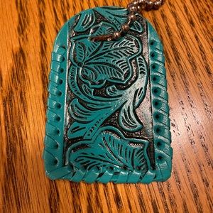 Consuela tooled bag charm
